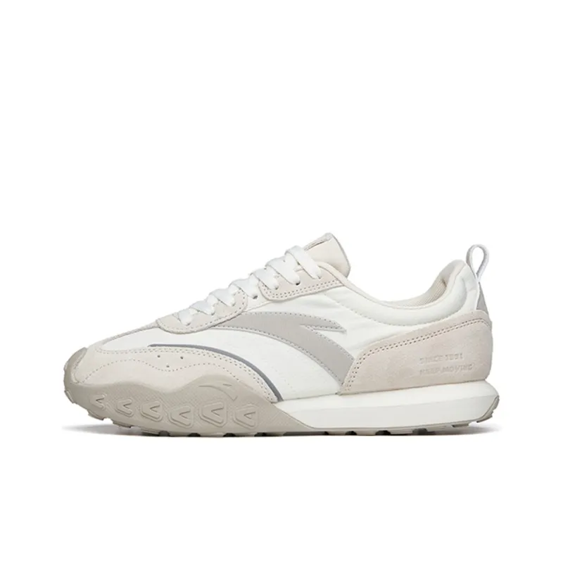 Anta HERITAGE Anti-Slip Wear-Resistant Low-Top Sports Casual Shoes Men's White Gray-0