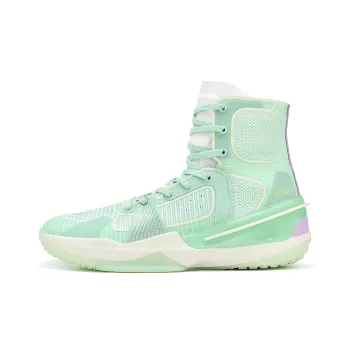 PEAK Flash 3 Elite Edition Anti Slip Wear Resistant High Top Performance Basketball Shoes Men's White Green