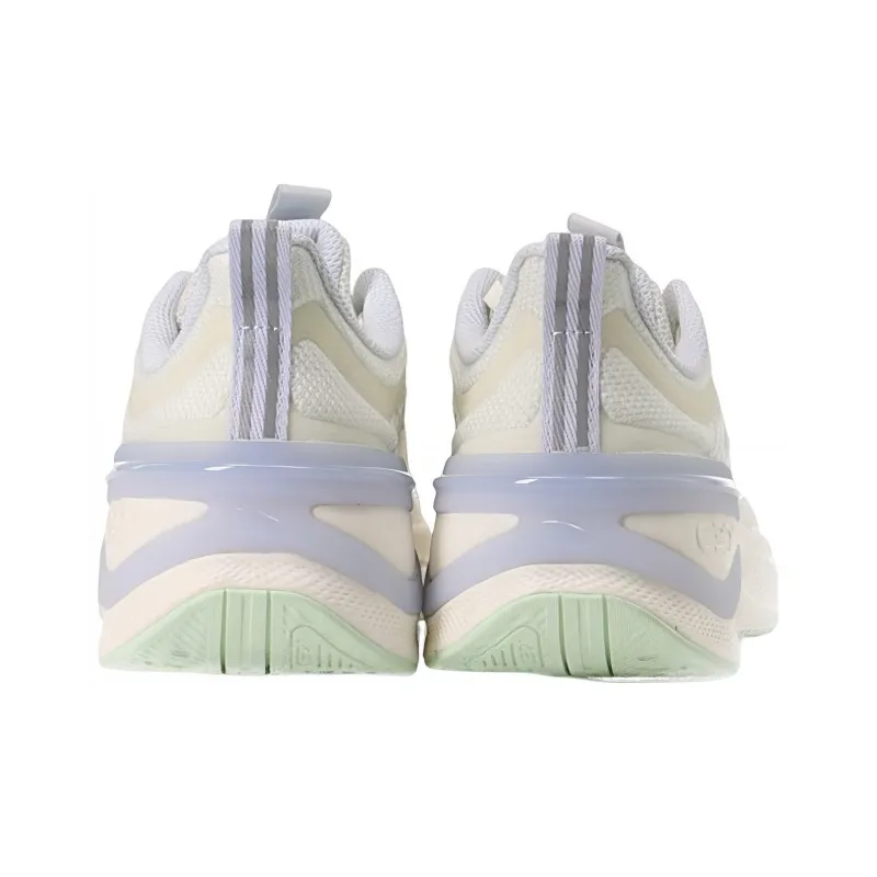 Anta C37 Series Drifting Cushioning Breathable Lightweight Low-Top Running Shoes Women's White Purple Green-3
