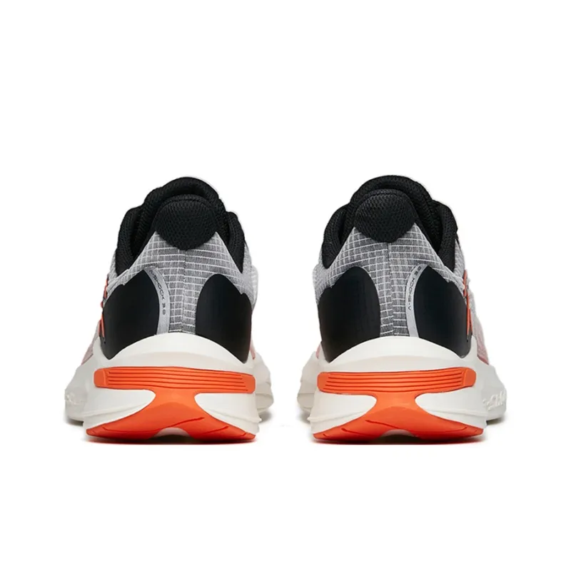 Anta DuCi1 Durable Breathable Low Top Running Shoes Men's White Orange Black-3