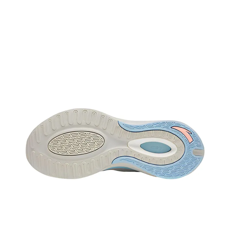 Anta C37 3.0 Anti Slip And Wear Resistant Breathable Low Top Running Shoes Women's Gray Blue Pink-5