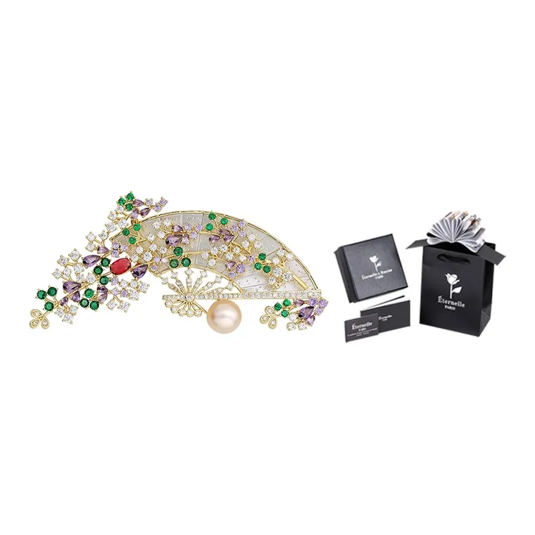 Eternelle Brooches Women's Brilliant Gold-0