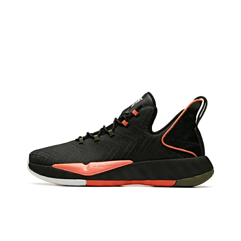 Anta Crazy 3 Low Top Basketball Shoes Men's Red Black-0