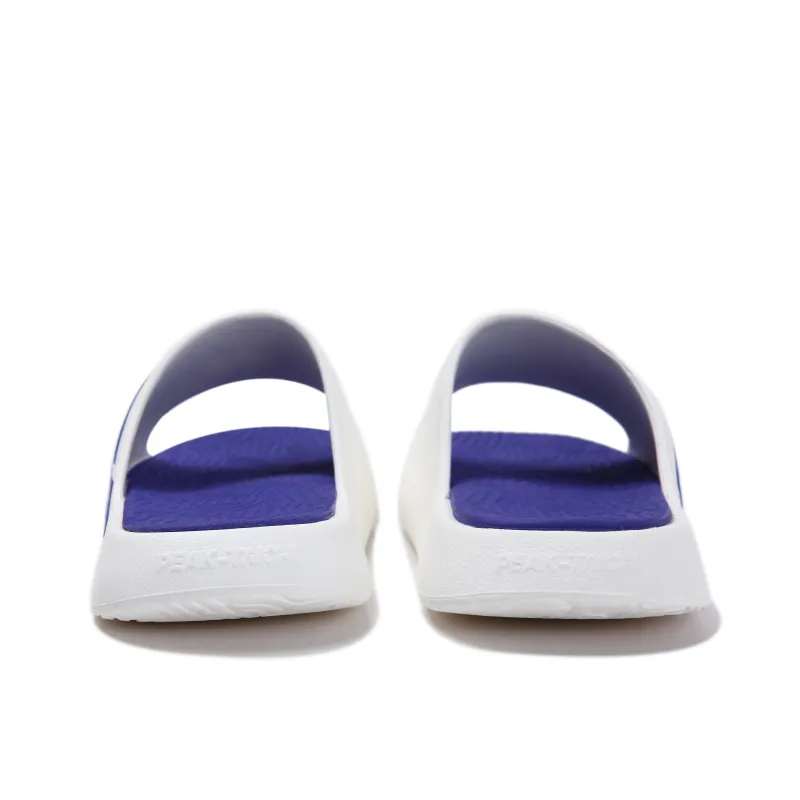PEAK Tai Ji2.0 EVA Slip Resistant Odor Resistant Abrasion Resistant Slide Slippers Unisex Ivory Purple-4