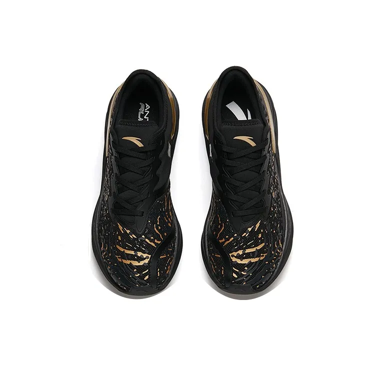 Anta Tron 2.0 Durable Breathable Low-Top Running Shoes Men's Black Gold-2
