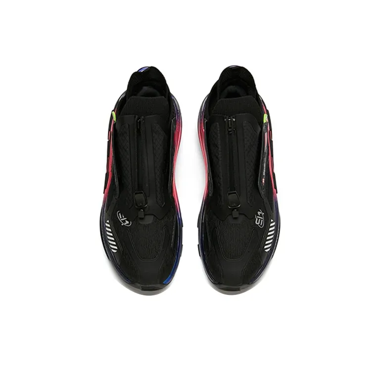 Anta AT91 Catapult Force Technology Slip Resistant Cushioning Wear Resistant Low Top Running Shoes Black Pink-3
