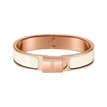 HERMES Clic Bangles Women's Chalk White