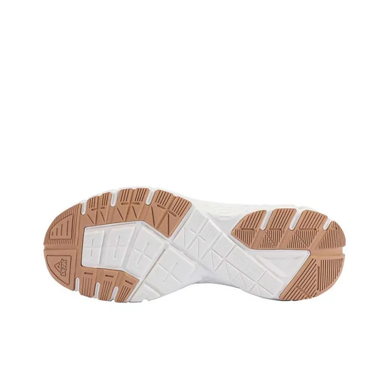 PEAK OG 7000 PRO Breathable Cushioning Low Top Running Shoes Men's Canvas White-5