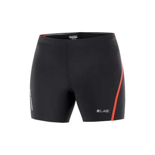 SALOMON S/LAB Sports Shorts Women's Deep Black/Fire Red