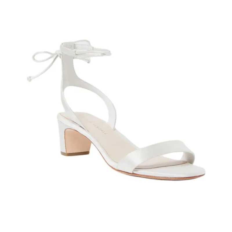 Loeffler Randall Jackie Cream Strap Sandals 4.4cm Women's White-2