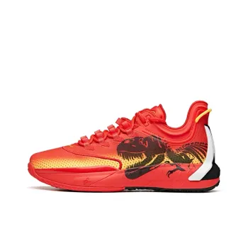 Anta GH1 Low Top Basketball Shoes Men's Red Yellow