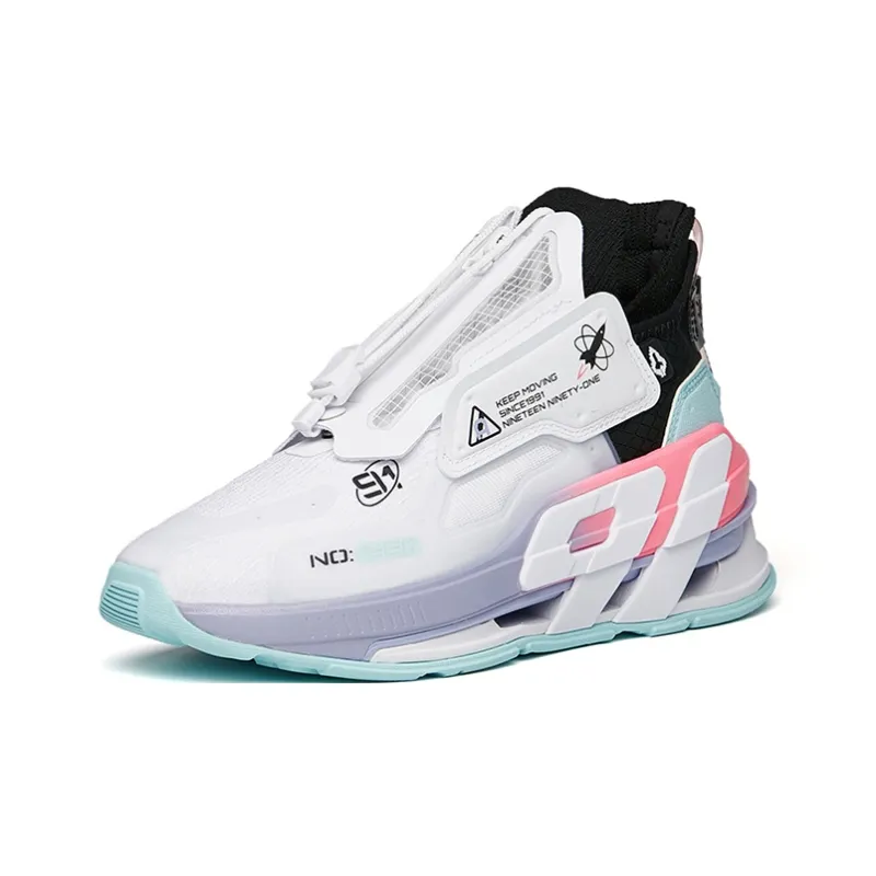 Anta AT91 Catapult Force Technology Anti-Slip Wear-Resistant Low-Top Running Shoes Women's White Black-1