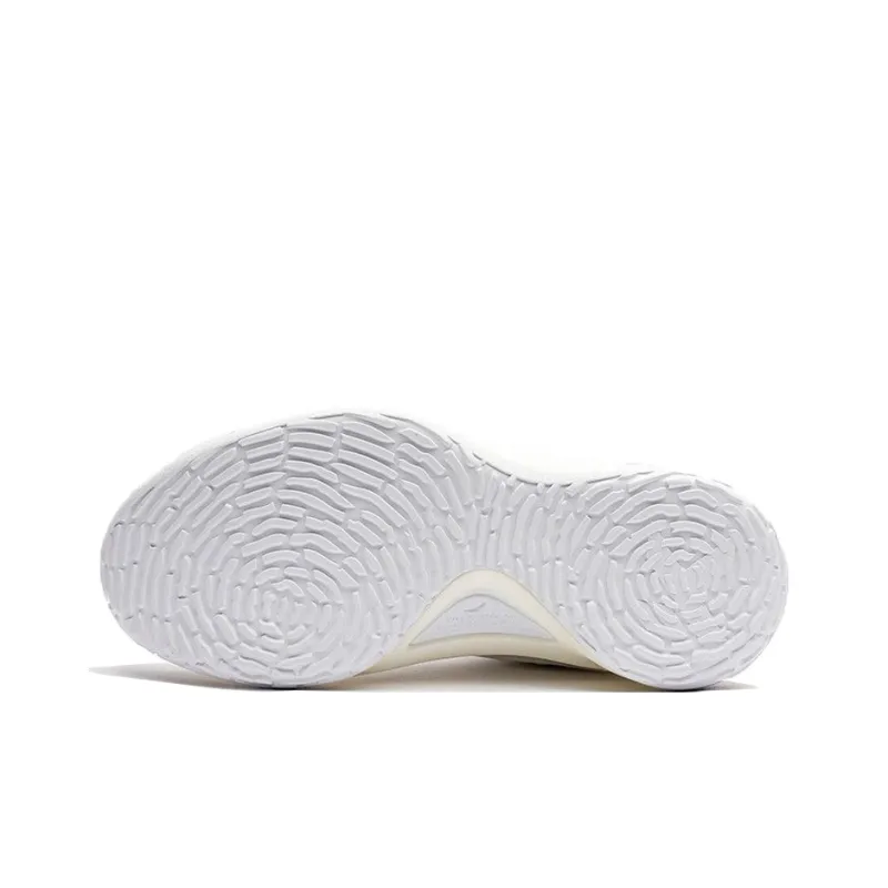 Anta KT5 Pearl White Cushioning Anti Slip And Wear Resistant High Top Performance Basketball Shoes Women's White-4