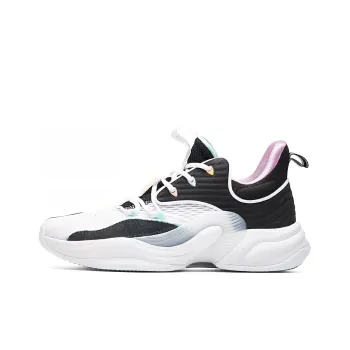 Anta Heat Wave 2 Cushioning Anti Slip And Wear Resistant Low Top Basketball Shoes Men's Black White Green