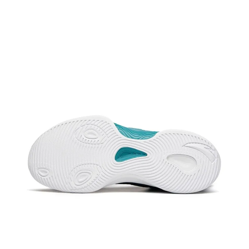 Anta Mountain 1 Cushioning Anti-Slip Wear-Resistant Impact-Resistant Low-Top Basketball Shoes Armory Blue-4