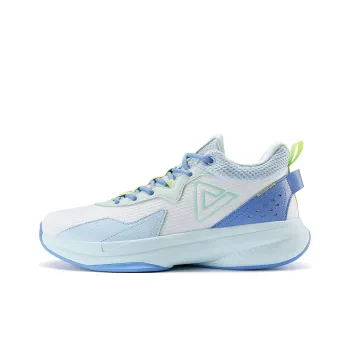 PEAK Magic Bullets Low Top Basketball Shoes Men's Big White Fine Blue