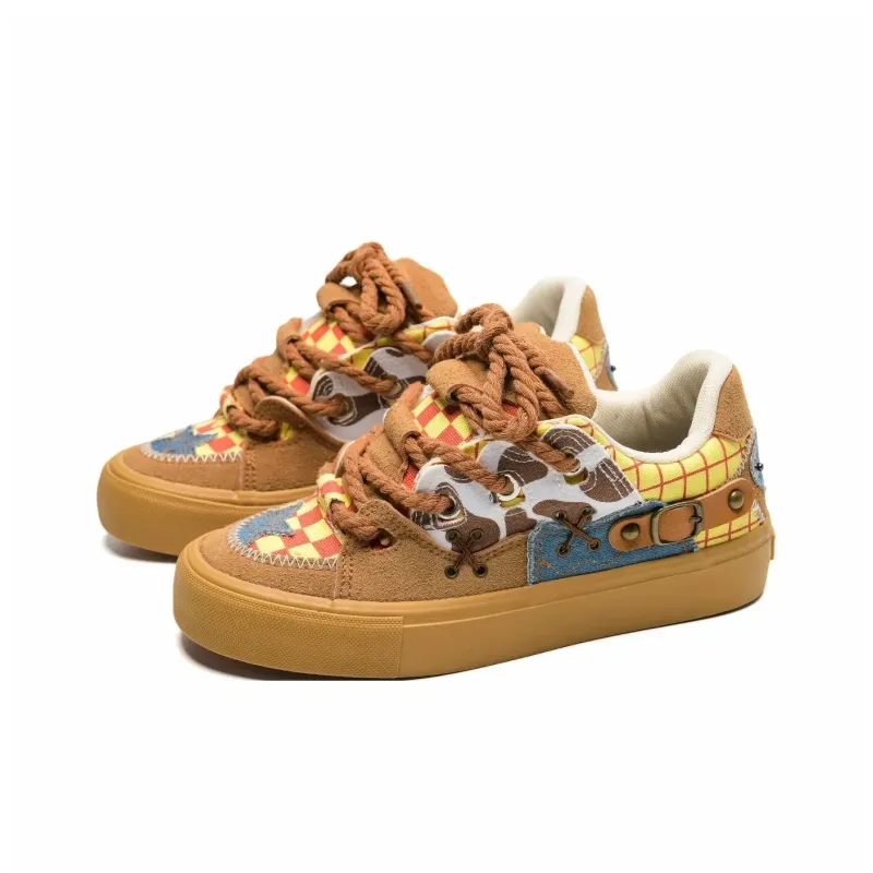 ABCIO Slip Resistant Cushioning Low Top Skateboard Shoes Unisex-7
