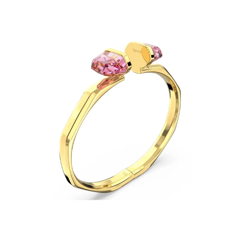 Swarovski Lucent Bangles Women's Gold-2