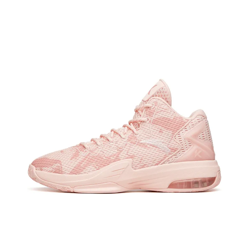 Anta KT3 KT3 Cushioning Wear-Resistant Mid-Top Performance Basketball Shoes Men's Pink-0