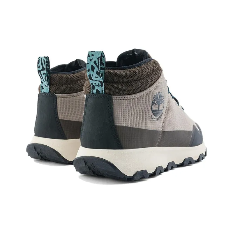Timberland Winsor Trail Slip Resistant, Abrasion Resistant, Waterproof Mid Top Hiking Shoes Men's Light Brown-3