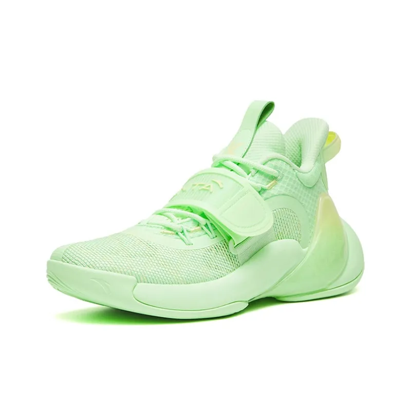 Anta Water Flower 3 Low Top Basketball Shoes Men's Neon Green-1
