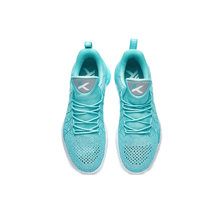 Anta Light Cavalry 3 Cushioning Anti-Slip And Wear-Resistant Low-Top Basketball Shoes Men's Fluorescent Aqua Green-2