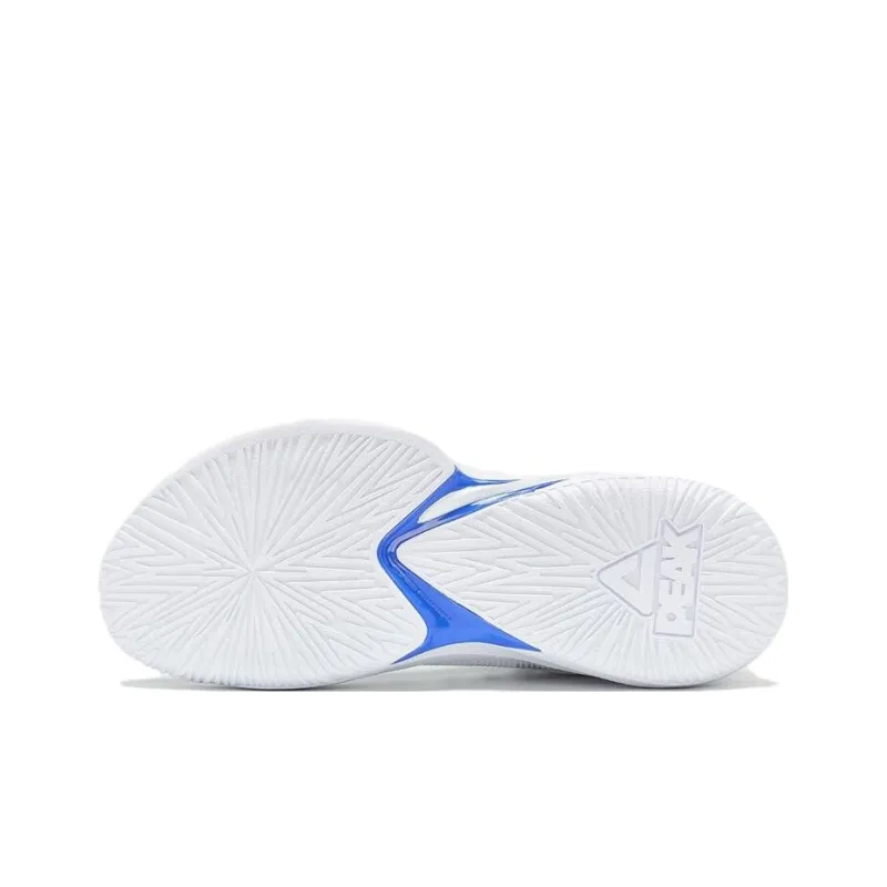 PEAK Magic Horse 1.0 Basketball Shoes Men Mid Top White/Black/Blue-4