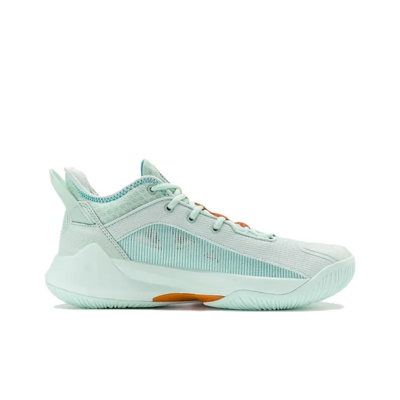 PEAK Magic Horse 1.0 Taichi Phantom Summer Edition Durable Cushioning Mid Top Basketball Shoes Men's Gouache Green-1