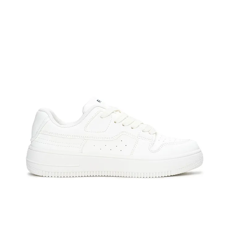 Humanism 1986 Thermal Balance, Lightweight, Breathable, Height Increasing Low Top Skateboard Shoes Women's White-1