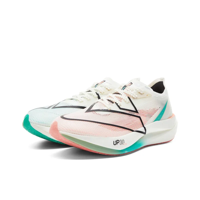 PEAK UP30 3.0 Elite Running Shoes Men Low Top Light White Green-2