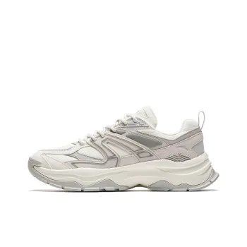 Anta Hot Cushioning Wear Resistant Low Top Casual Shoes Men's White Gray