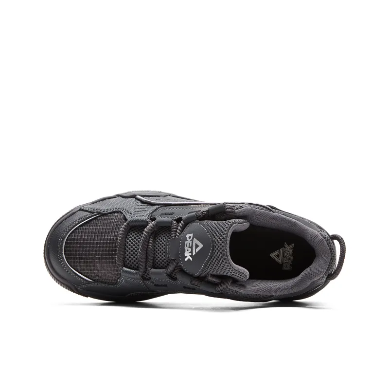 PEAK State Pole Roaming Cushioned Wear-Resistant Breathable Slip-Resistant Low-Top Skateboard Shoes Women's Dark Gray-3