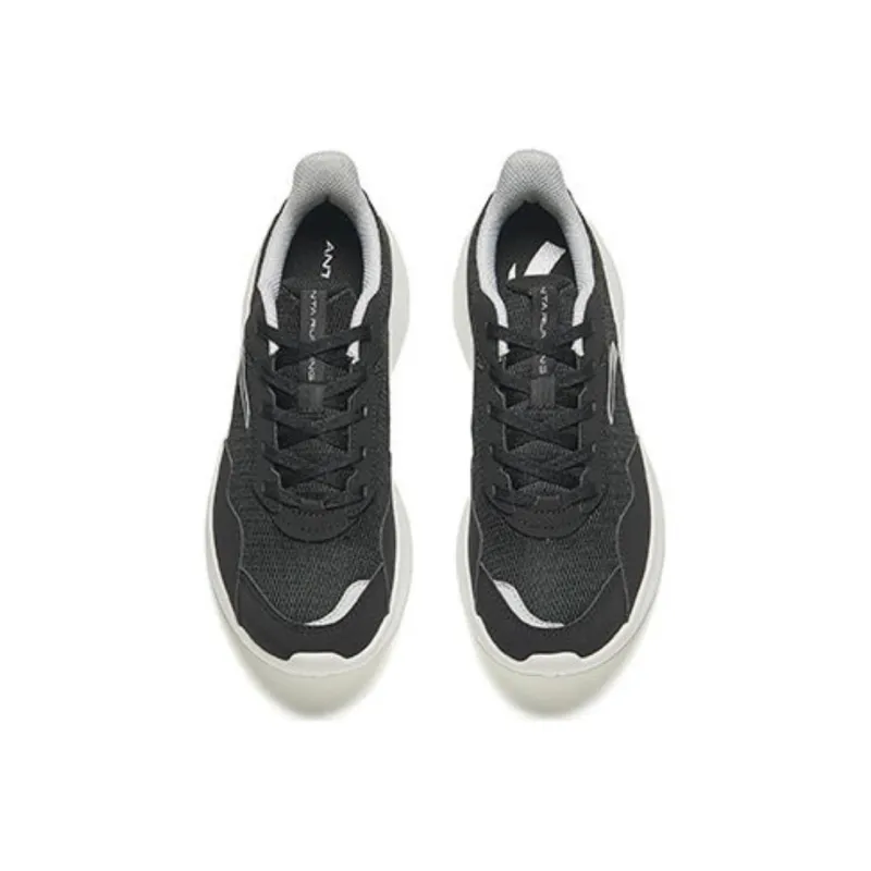 Anta Nebula Cushioning And Breathable Low Top Casual Running Shoes Women's Black-2