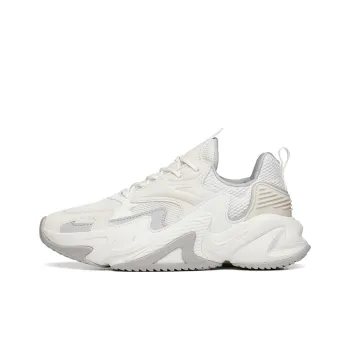 ANTA Walker 3.0 Casual Shoes Women's Low Top Ivory White/Mud Gray/Night Mist Gray