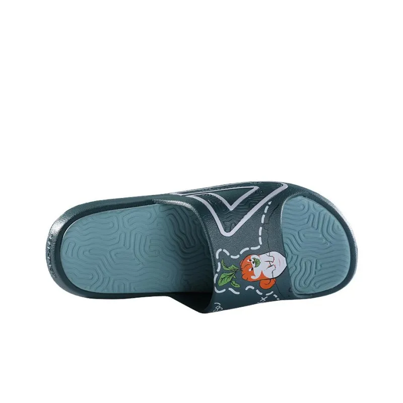 IDX x PEAK Tai Ji1.0 Rubber Sole Quiet Slide Slippers Men's Green-2
