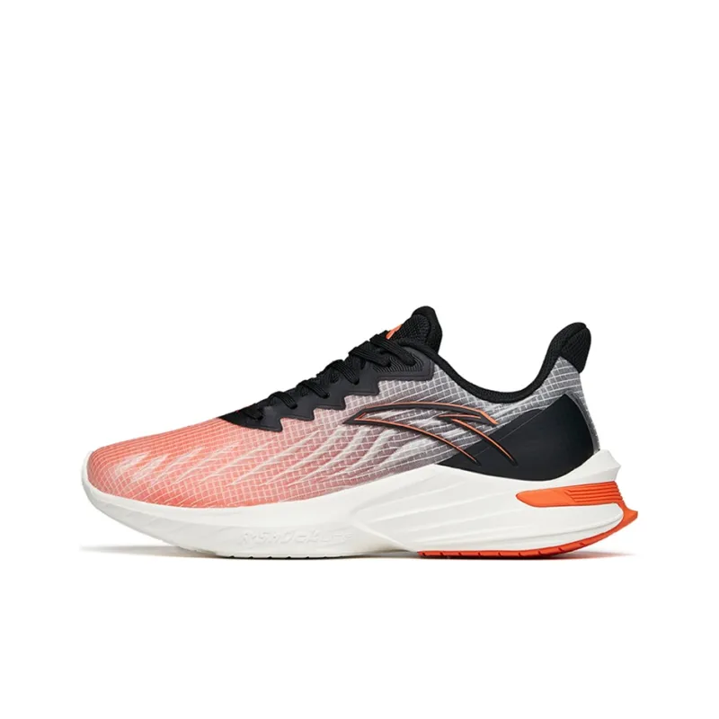 Anta DuCi1 Durable Breathable Low Top Running Shoes Men's White Orange Black-0