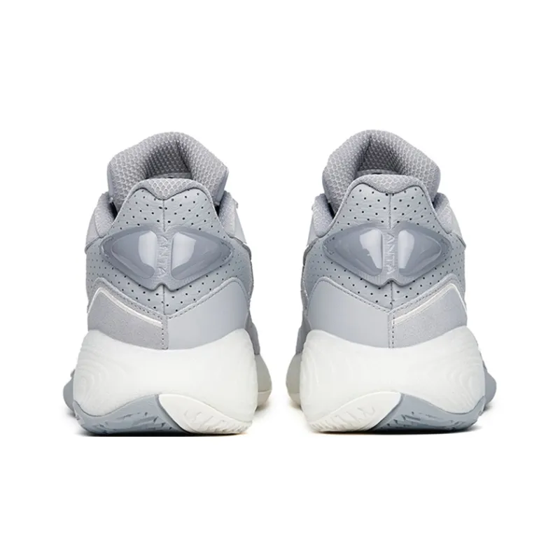 Anta A Flash Bubble 1.0 KT Low Top Performance Basketball Shoes Men's Gray-3