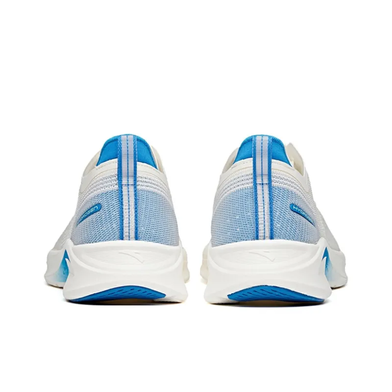 Anta Hydrogen Run III Cushioning Anti Slip Wear Resistant Breathability Low Top Running Shoes Men's Ivory White-3