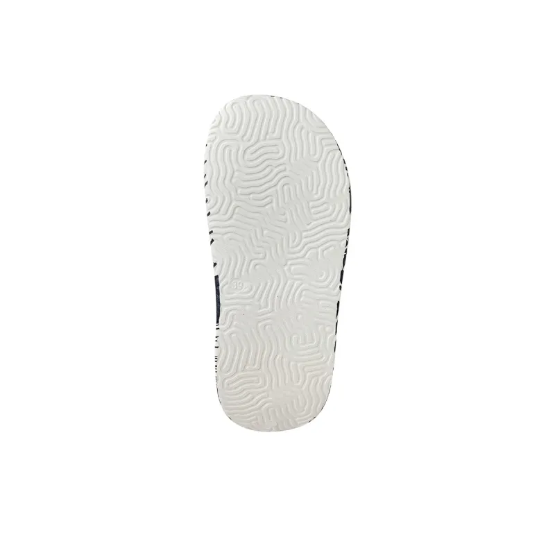 PEAK Statistic Sandals EVA Massage Slip Resistant Abrasion Resistant Odor Resistant Slide Slippers Men's Black White-7