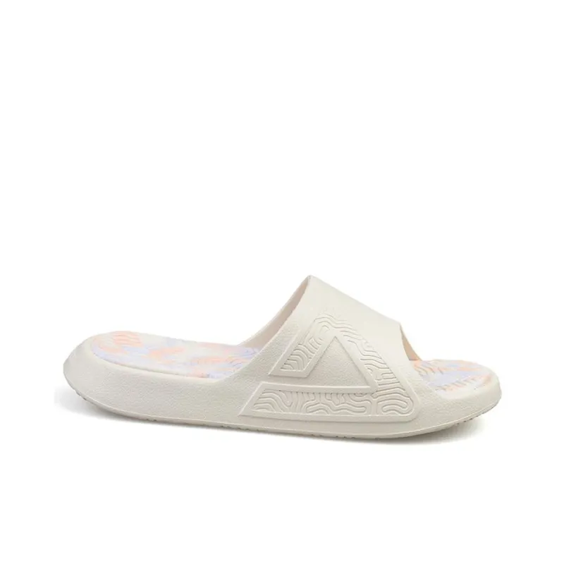PEAK Tai Ji1.0 EVA Quiet Slide Slippers Women's Canvas White-1