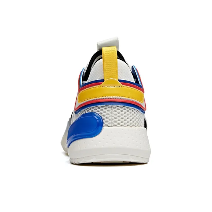 ANTA Rubik's Cube Casual Shoes Men Low Top White Blue Black-3