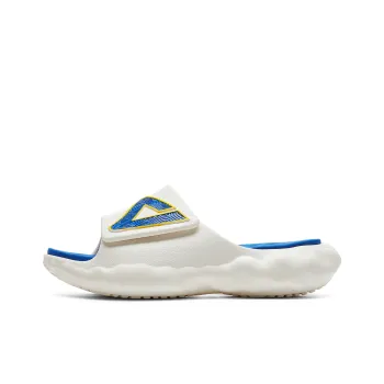 PEAK State Pole Cloud Slide Slippers Women's Ecru Colorful Blue
