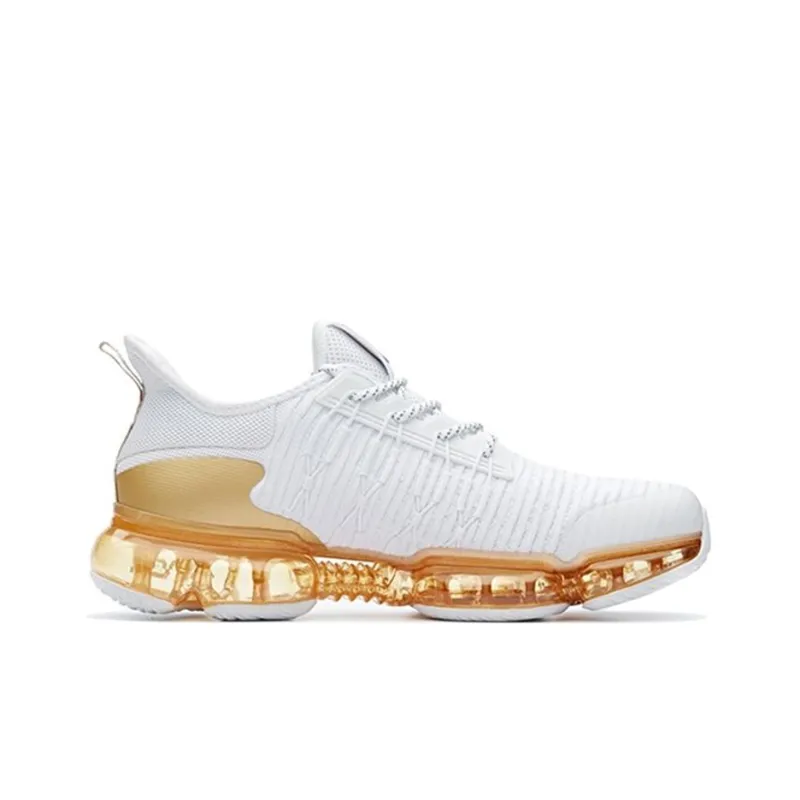 ANTA SEEED Running Shoes Men Low Top White/Gold-1