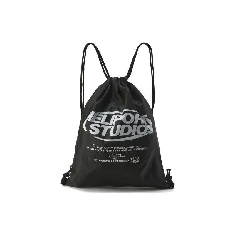 HELIPORT 420D Polyester Backpack Regular Unisex White/Black-8