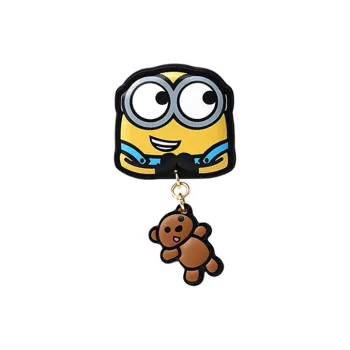 FION Cow Leather Bag Accessory Pendant Women's Color/Coffee