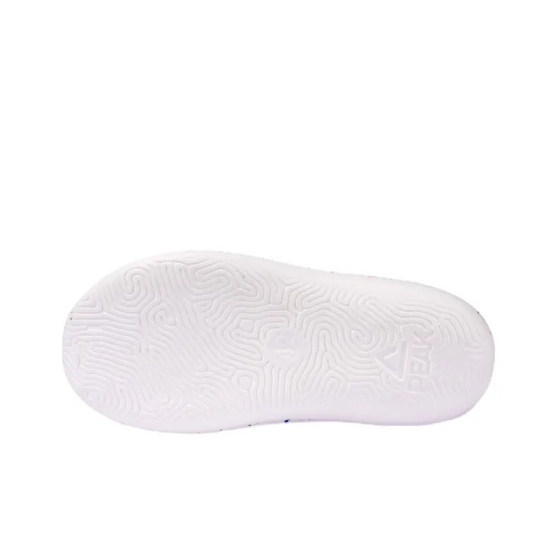 PEAK Very Small Fat Drag EVA Totem Graffiti Slip-Resistant Odor-Resistant Abrasion-Resistant Slide Slippers Men's White-4
