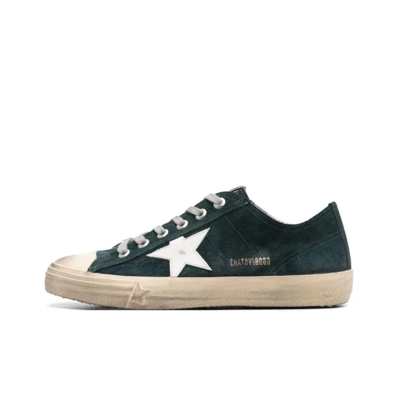 Golden Goose V Star 2 Low Top Skateboard Shoes Men's Green-0