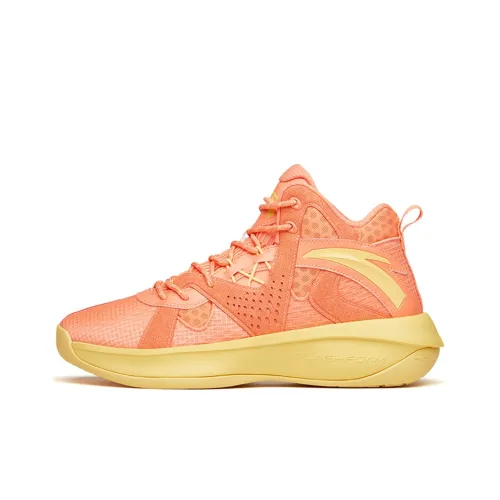 ANTA Wind Tunnel 2 Basketball Shoes Men Mid-Top Orange/Yellow