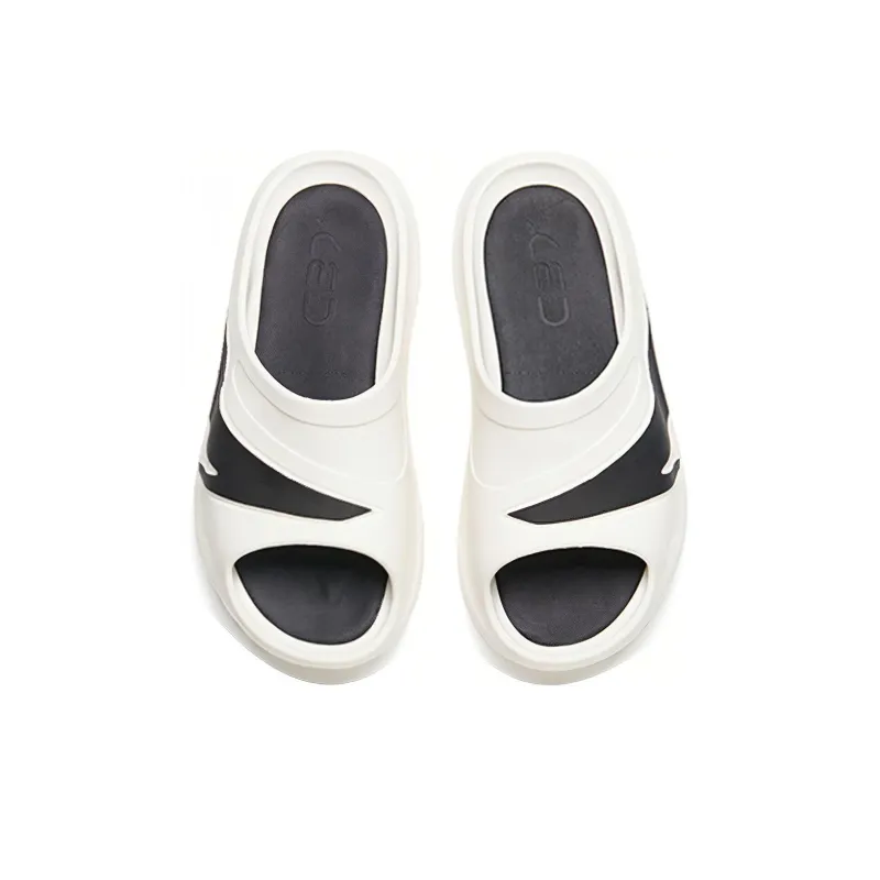 Anta C37 Series Slide Slippers Men's White Black-3