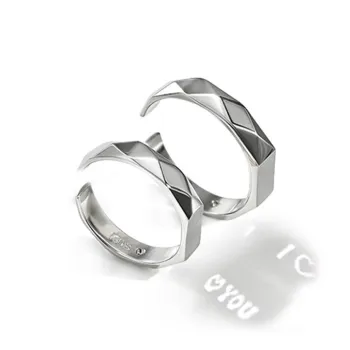 KADER S925 Silver Rings Unisex Silver White